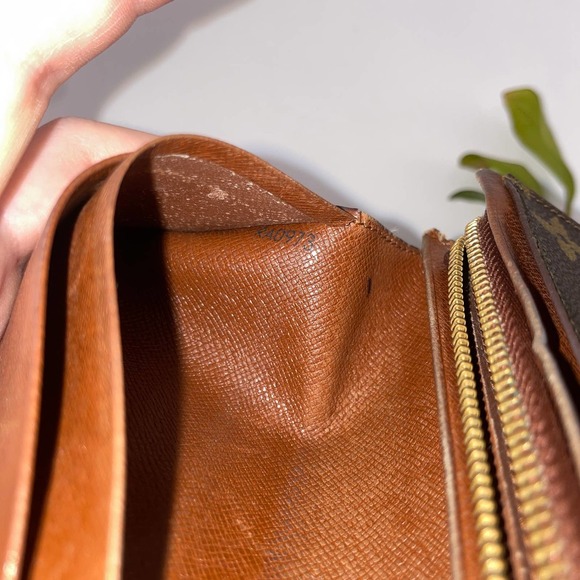 Louis Vuitton Tresor Monogram Wallet Vintage Porte Monnaie Brown Canvas - Picture 12 of 13